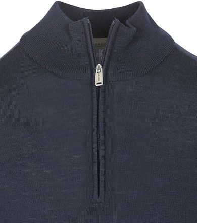 Profuomo Half Zip Pullover Merinowol Navy PPVJ30003D-P kopen