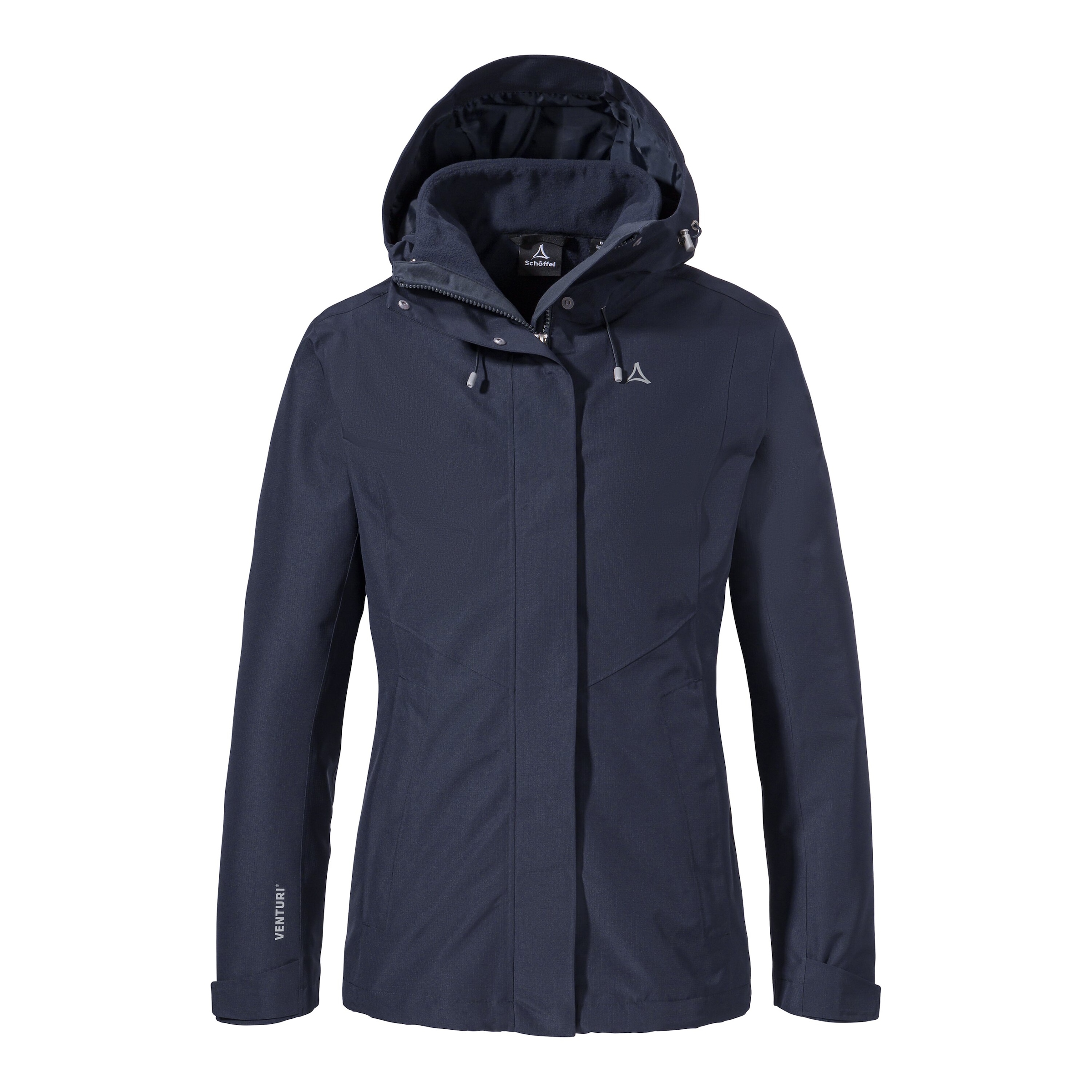 Schöffel 3-in-1-Funktionsjacke »3in1 Jacket Style Okere WMS« 2 Stk. tlg. mit Kapuze Wasserdicht, winddicht, atmungsaktiv Übergangsjacke