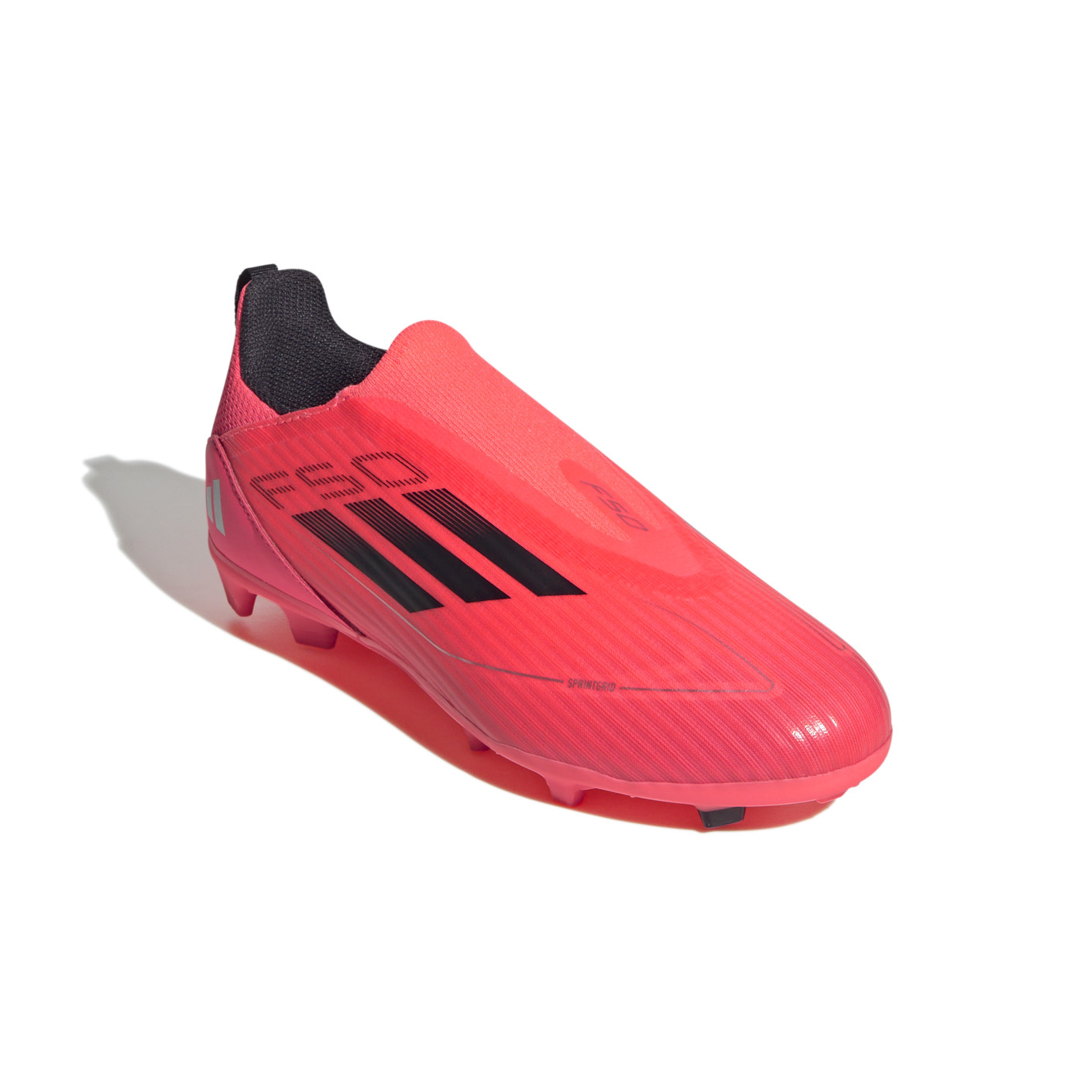 Adidas F50 League Veterloze Gras / Kunstgras Voetbalschoenen (MG) Felrood Zwart Zilver