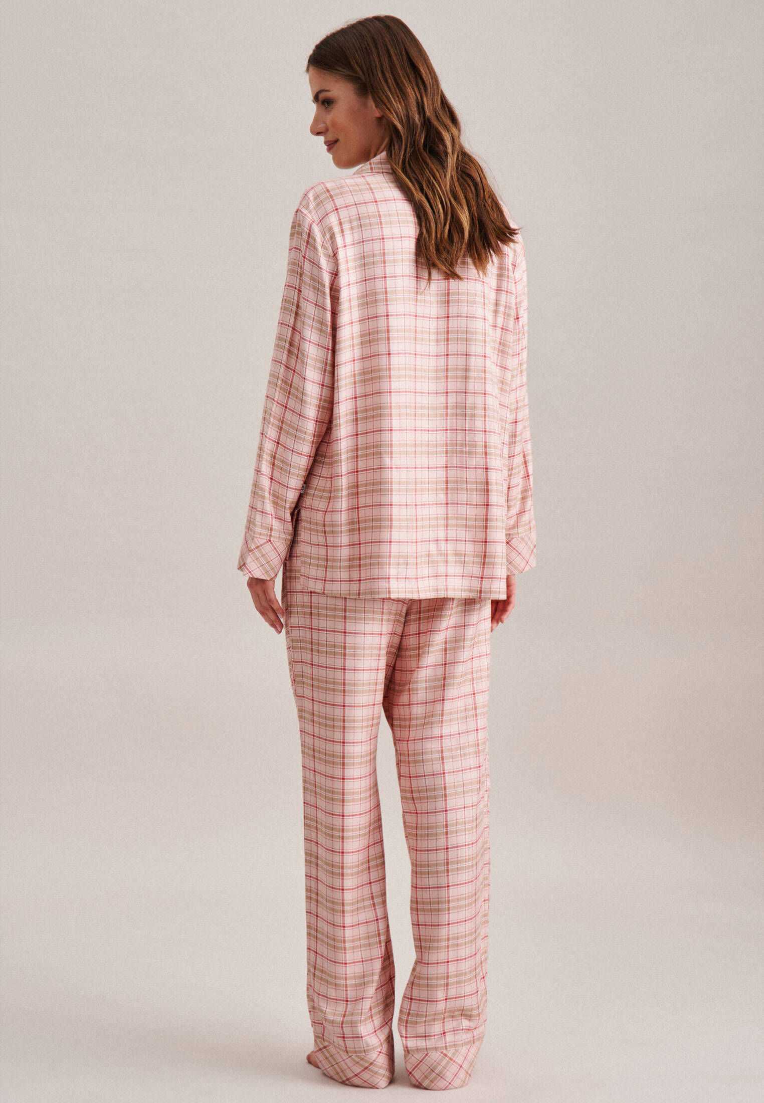 Seidensticker| Damen Pyjama Schwarze Rose