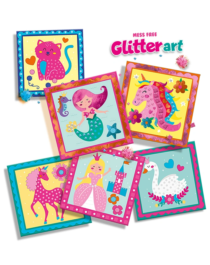 Glitzerkunst ohne Kleckern