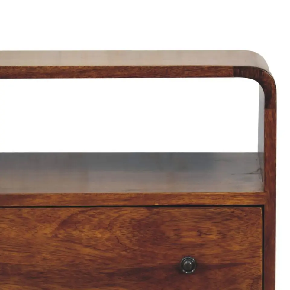 Artisan Furniture Solid hout Gebogen Nordic Charme Sidetable
