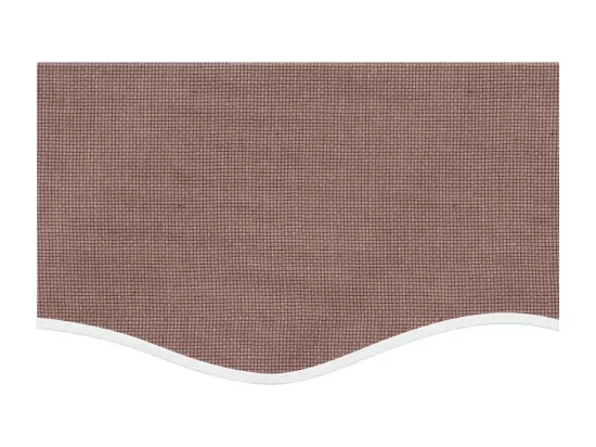 Tissu de remplacement de cantonnière d’auvent rayure marron 5 m