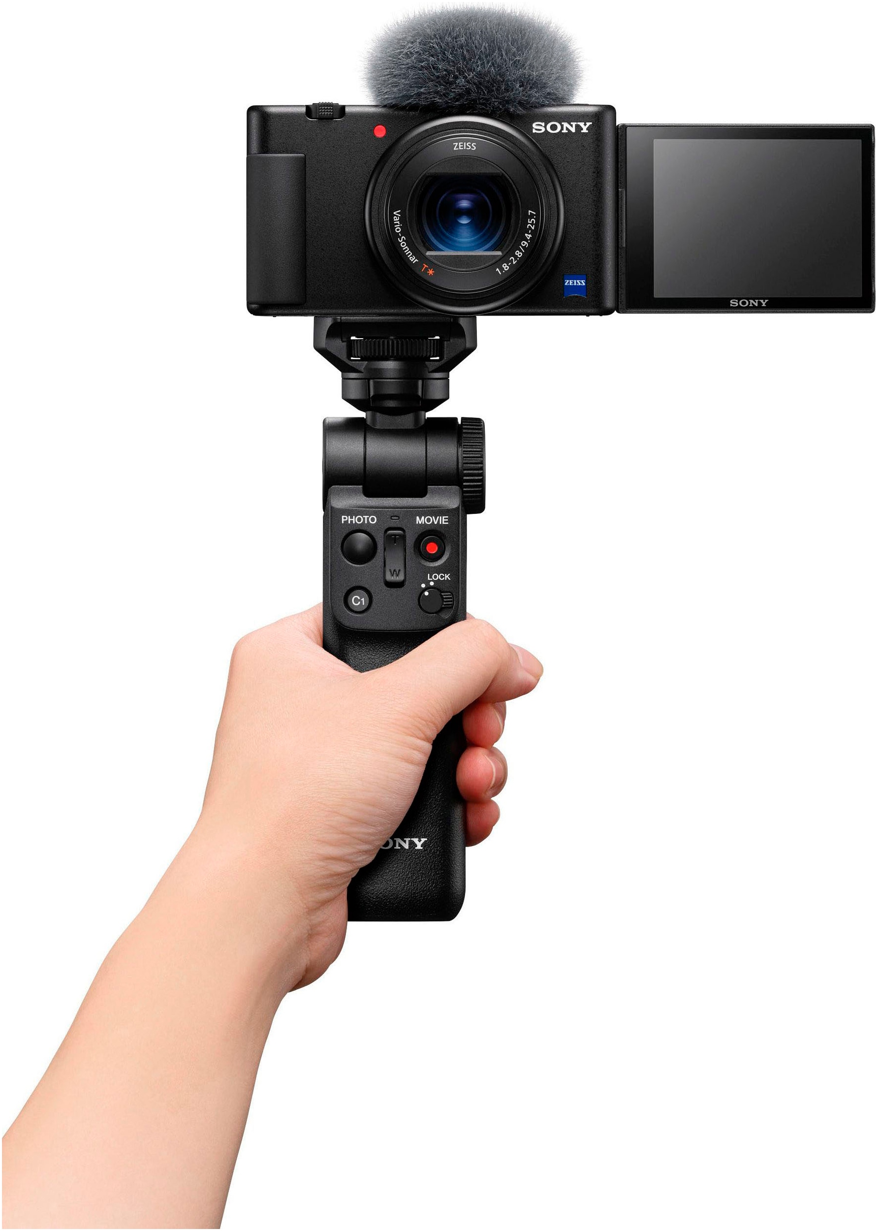 Sony Kompaktkamera »ZV-1« vielseitigen 24-70-mm , 20,1 , 2,7 fach fach x opt. Zoom , Bluetooth