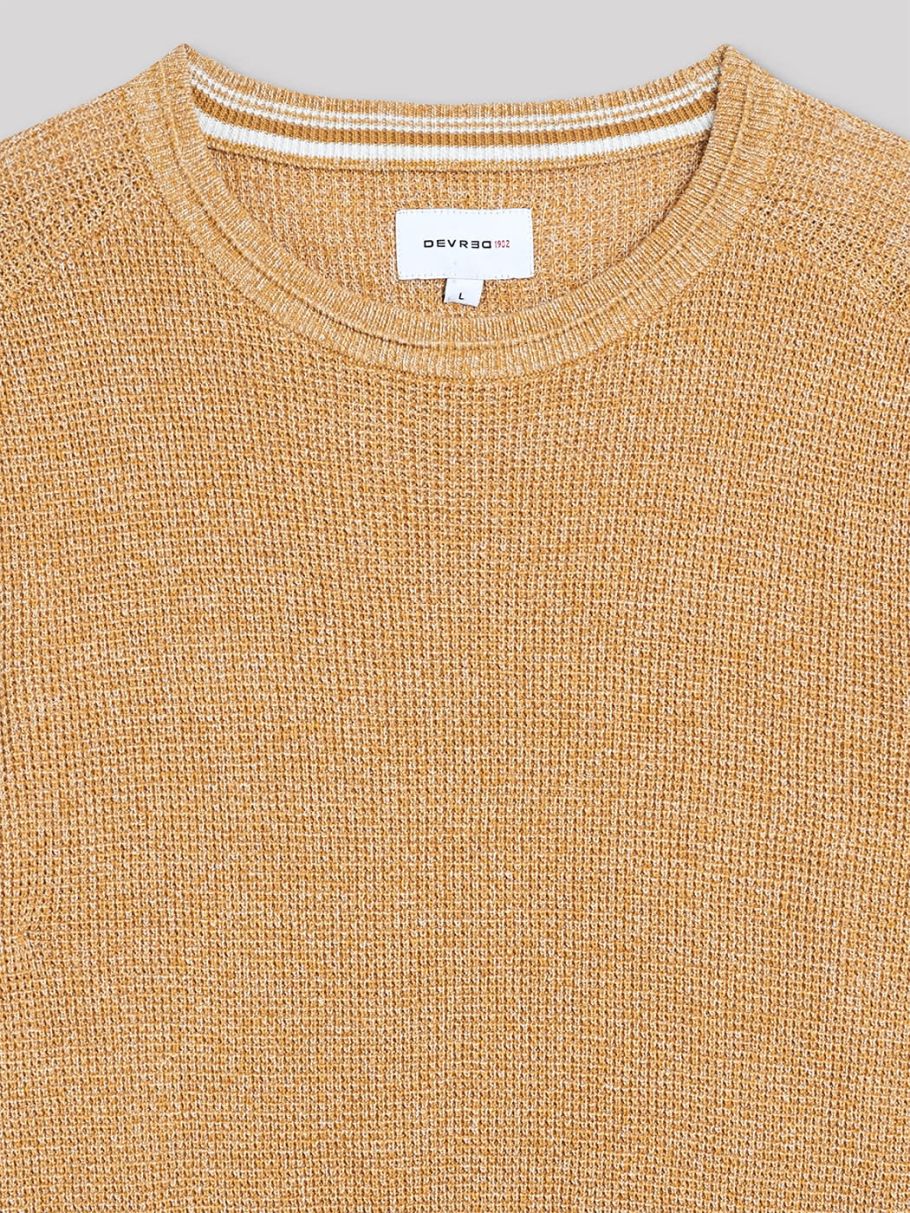 Pull col rond en coton