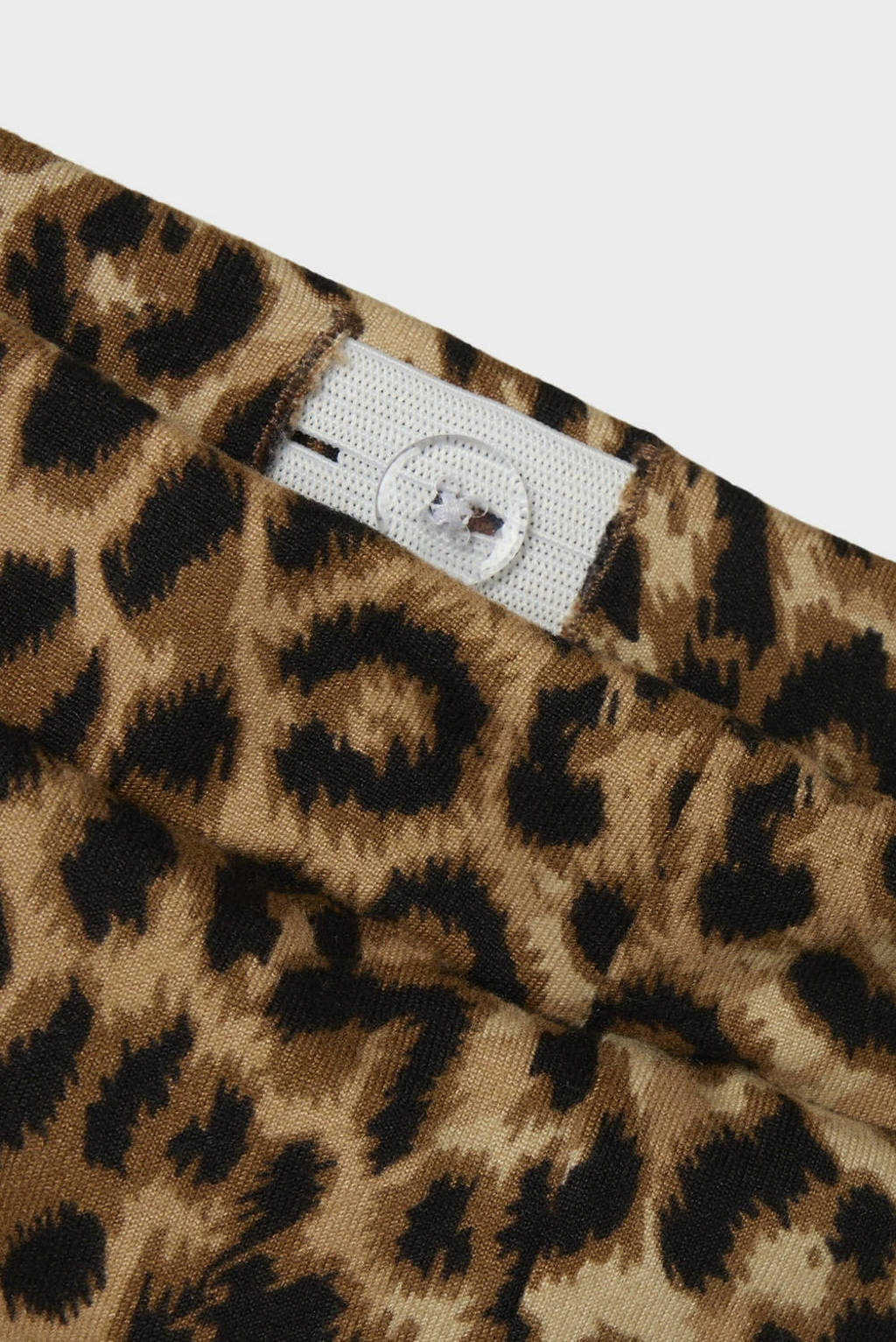 NAME IT bootcut broek NKFNUNI met panterprint bruin/zwart