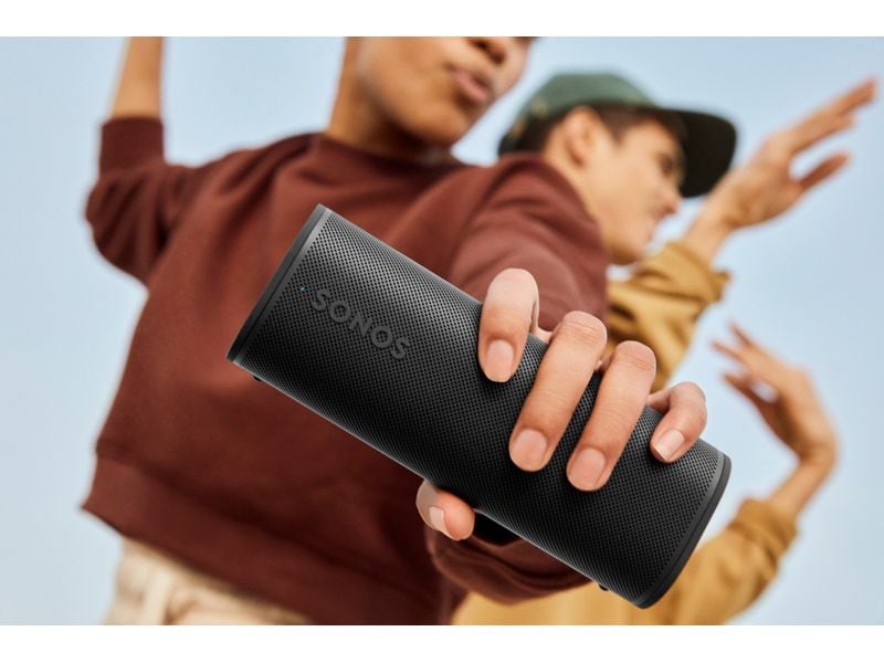 Sonos Smart Speaker Roam 2 Schwarz Kompakter Lautsprecher mit hoher Klangqualität