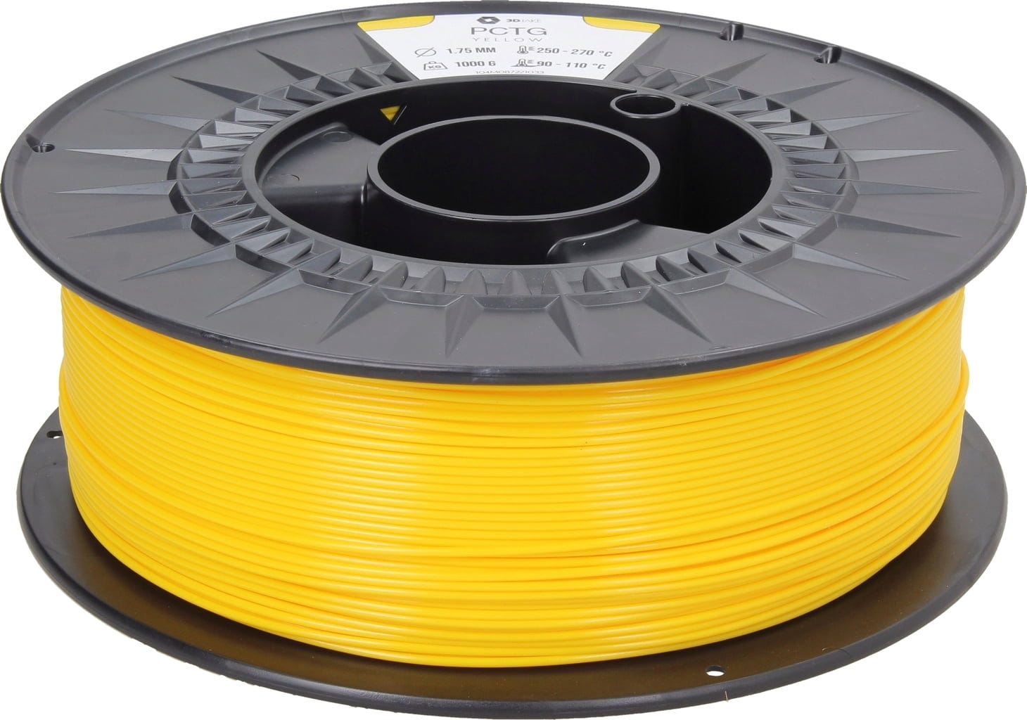 3DJAKE  PCTG Gelb, 1,75 mm / 1000 g    Temperatur- & chemikalienbeständiges PCTG Filament mit hoher optischer Klarheit
