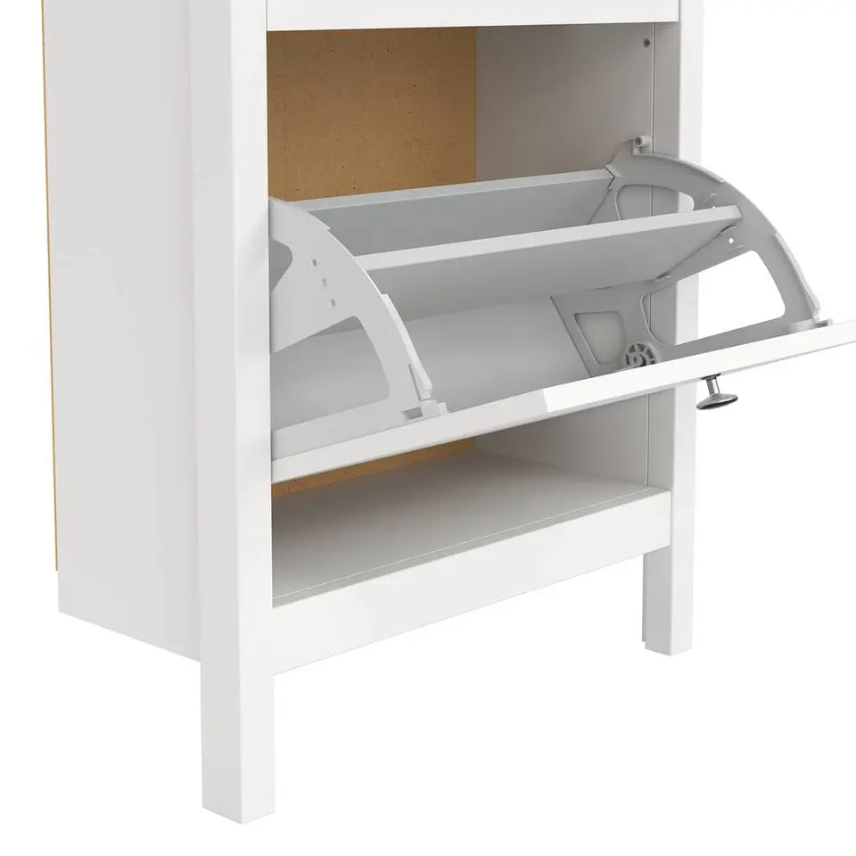 Schoenenkast Madeira - wit - 102,9x53,8x24,6 cm