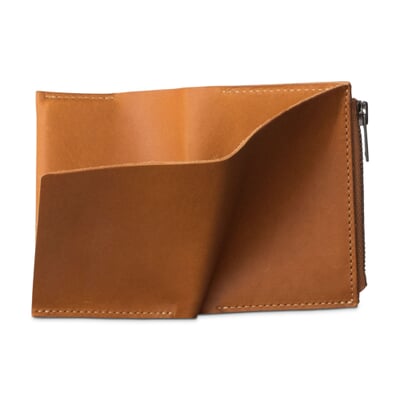 Geldbörse Pocket Wallet Zip, Hellbraun