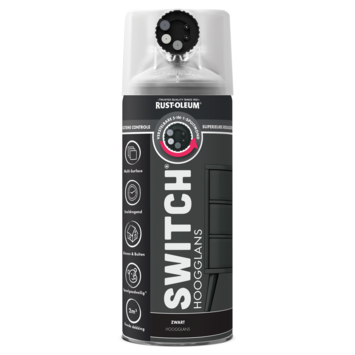 Rust-Oleum Switch spuitlak hoogglans zwart 400 ml
