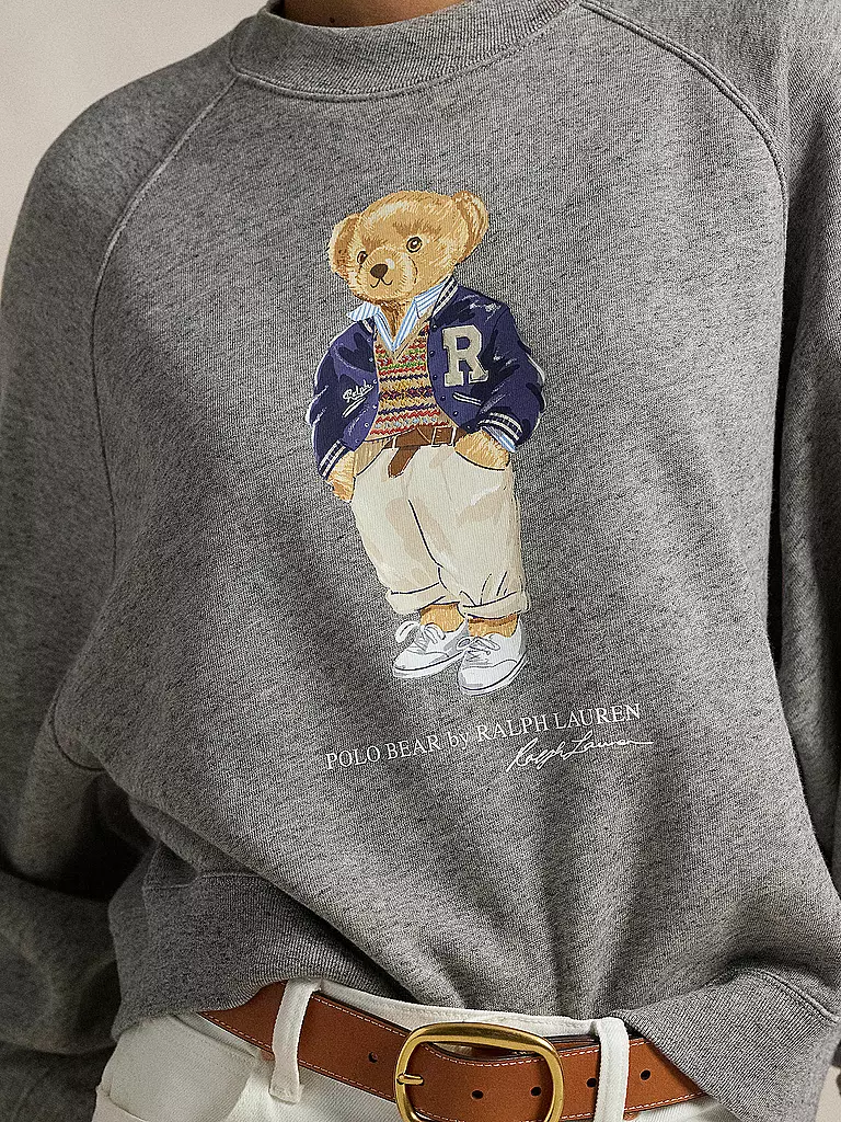 POLO RALPH LAUREN Sweater Oversized Fit grau