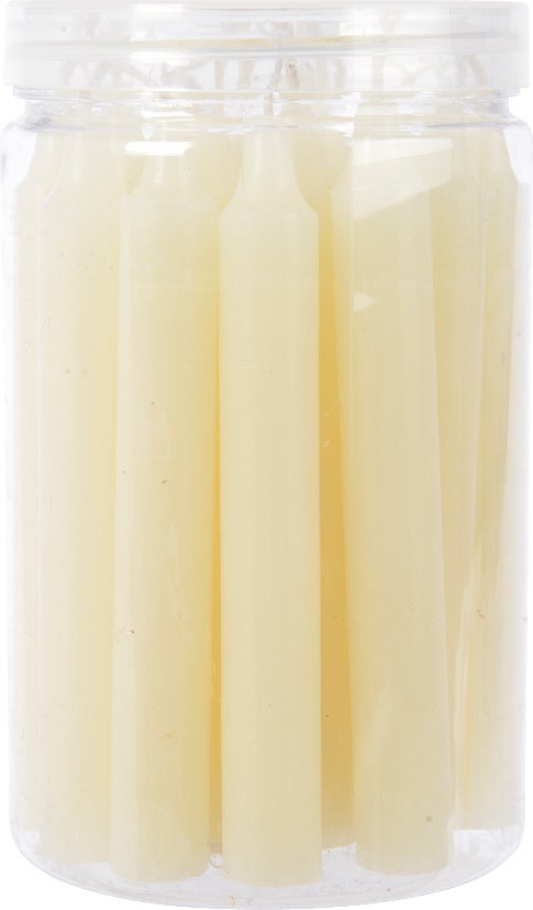 Decoris dinerkaarsen ivoor D 1,3 H 10,5 cm 22 stuks