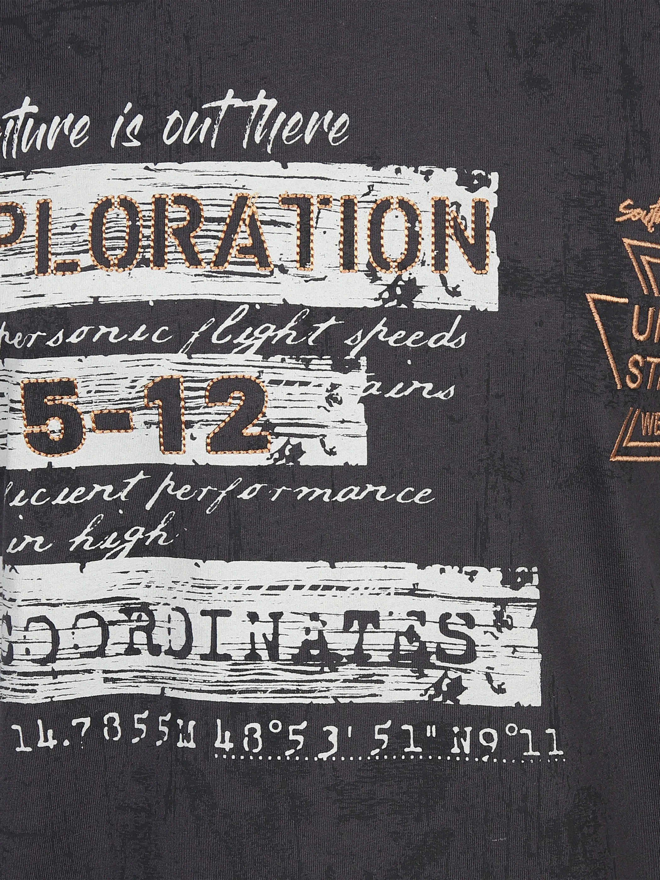 Herren T-Shirt mit Frontprint allover