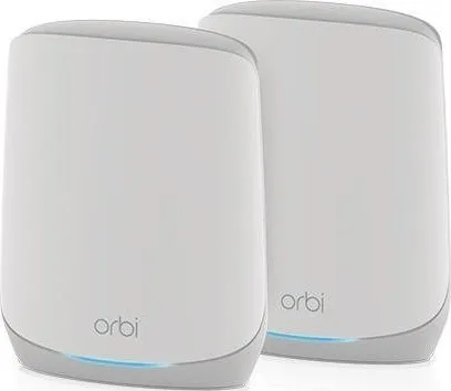 NETGEAR Orbi RBK762S - Wi-Fi-system - (router, forlænger) - op til 5000 sq.ft - mesh 1GbE - Wi-Fi 6 - Tri-Band
