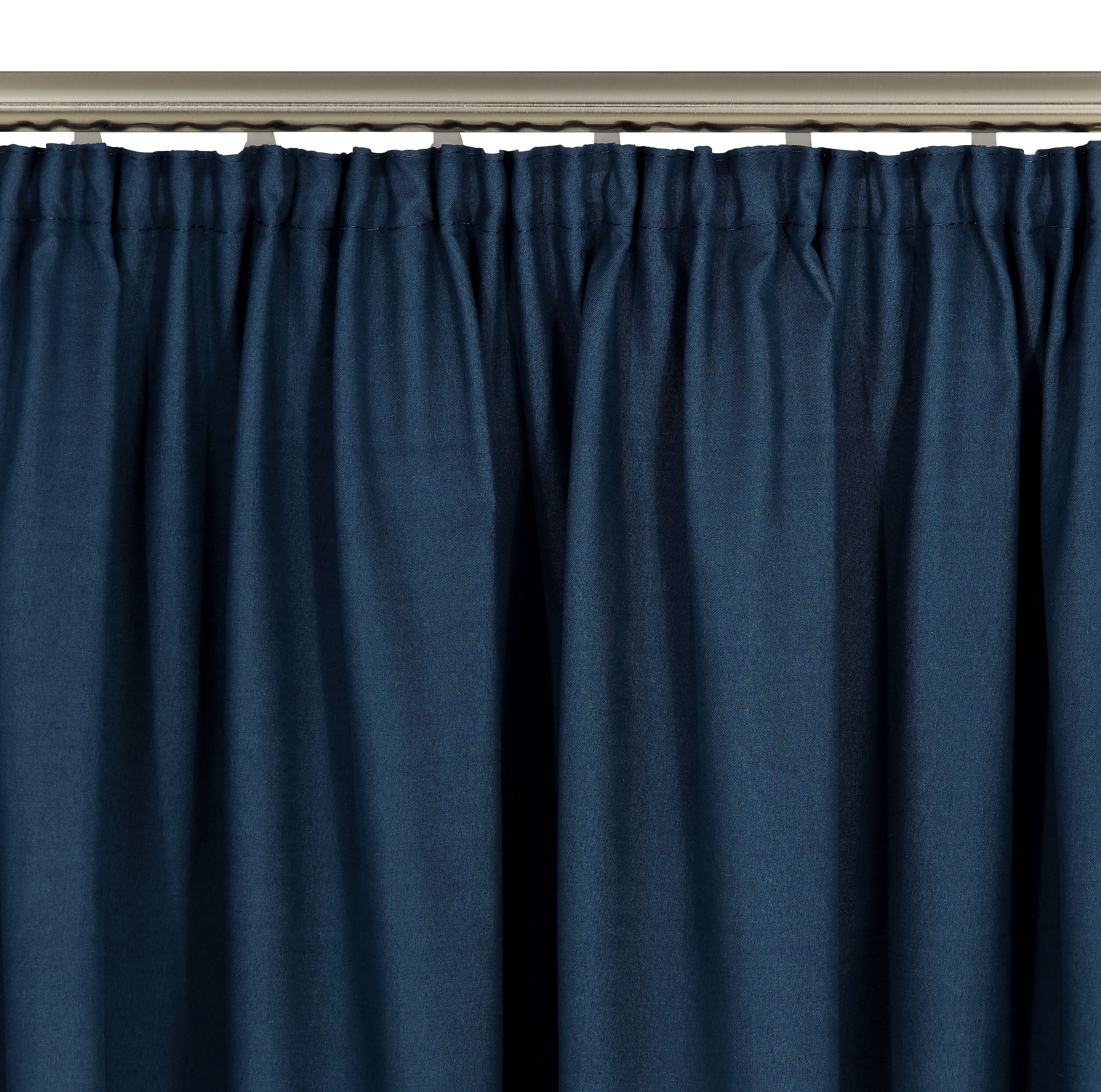 NOA Fertigvorhang blickdicht - Dunkelblau / B: 150.0 cm x H: 260.0 cm