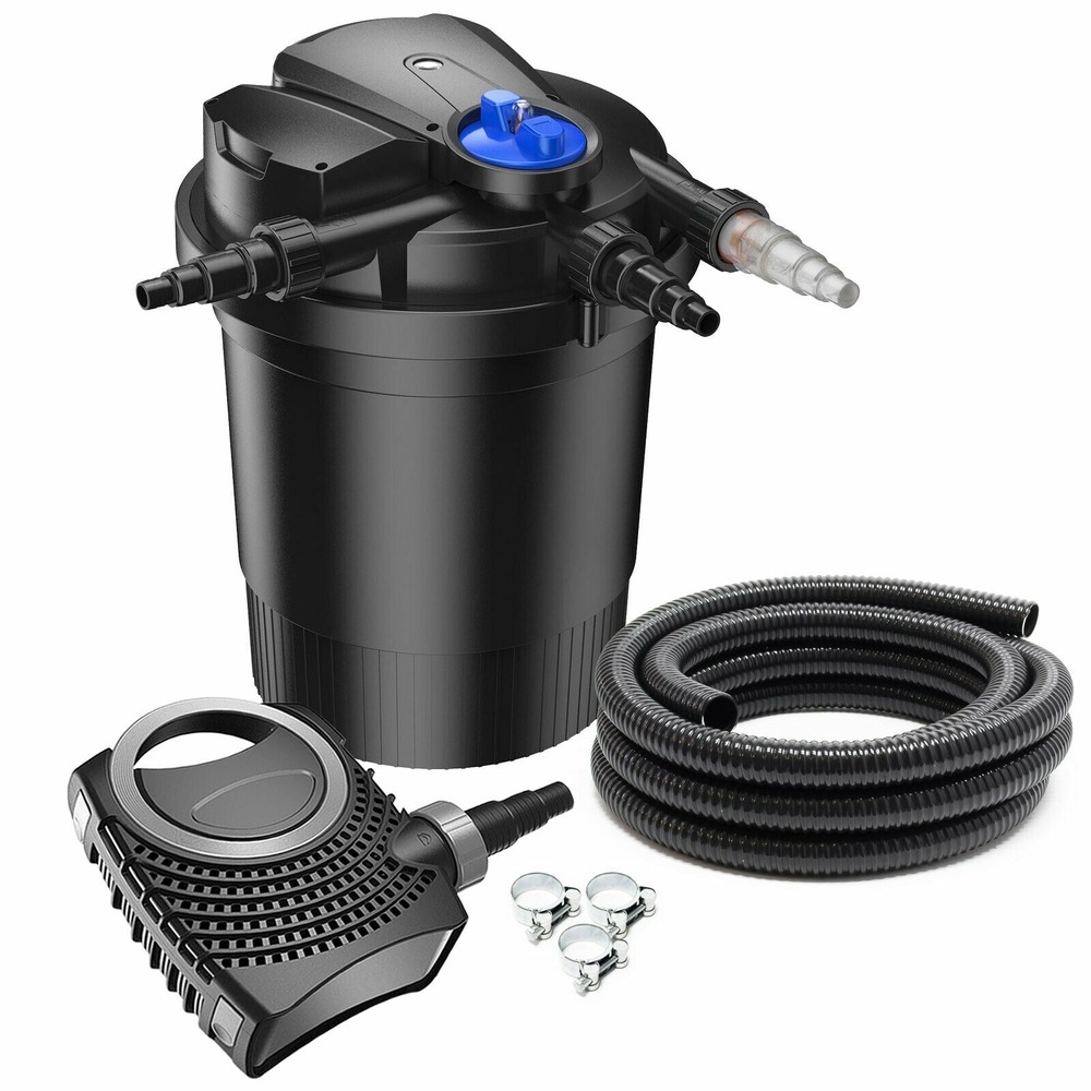 Kit de filtration set 12000 litres 11 watts uvc pompe 3600 l/h tuyau 5 m