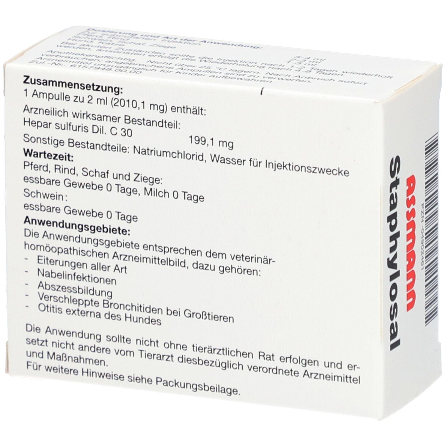STAPHYLOSAL 10 Ampullen vet.