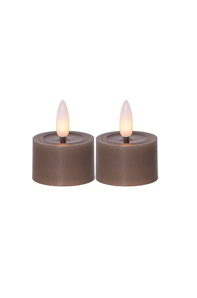 FLOW batteridrevet telys ø 4 cm 2-pakke