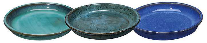 Soucoupe terre cuite bleu ø25 cm