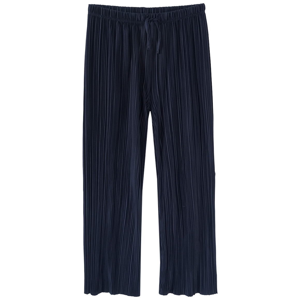Yigga Mädchen Hose mit Plissee-Struktur dunkelblau