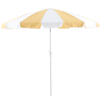 KARWEI parasol okergeel/wit rond Ø 250 cm