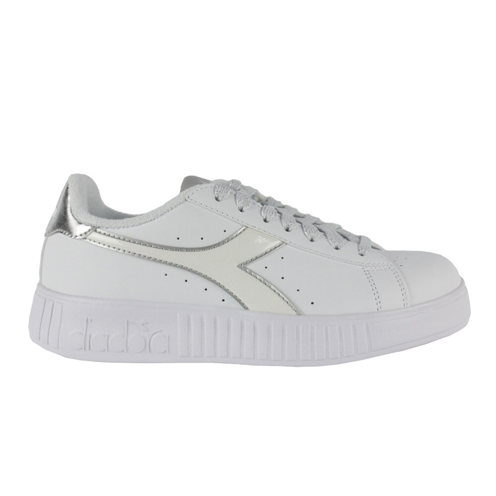 Tênis Diadora Step P C6103 Branco/Prateado