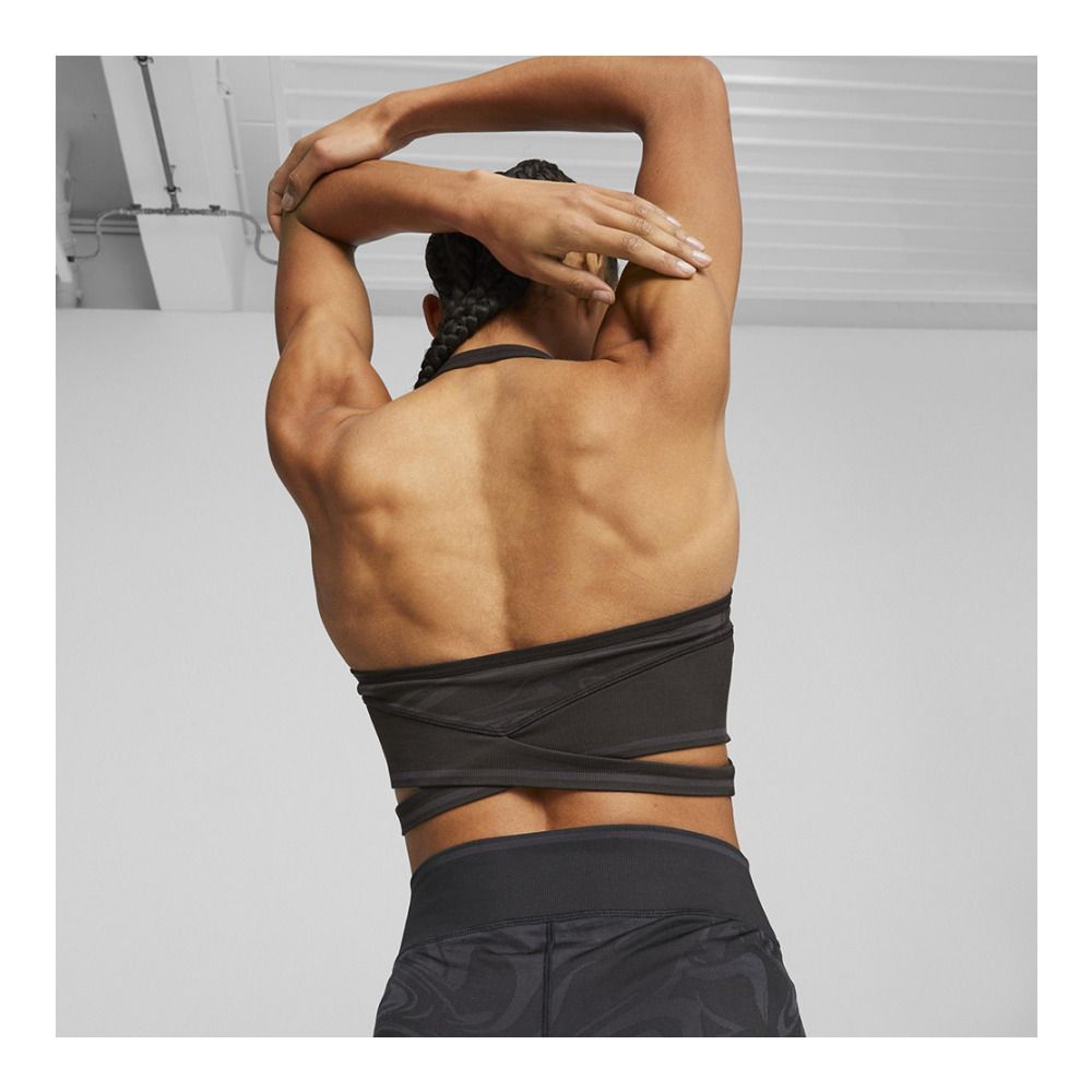 Puma LOW BRA - Brassière Femme puma black/strong gray