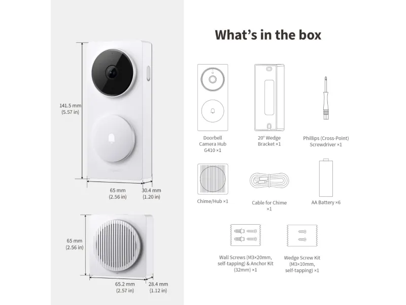 Aqara Doorbell Camera Hub G410 Select - White