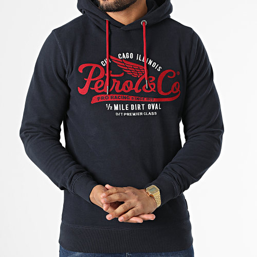 Sweat Capuche M-3020-SWH353 Bleu Marine
