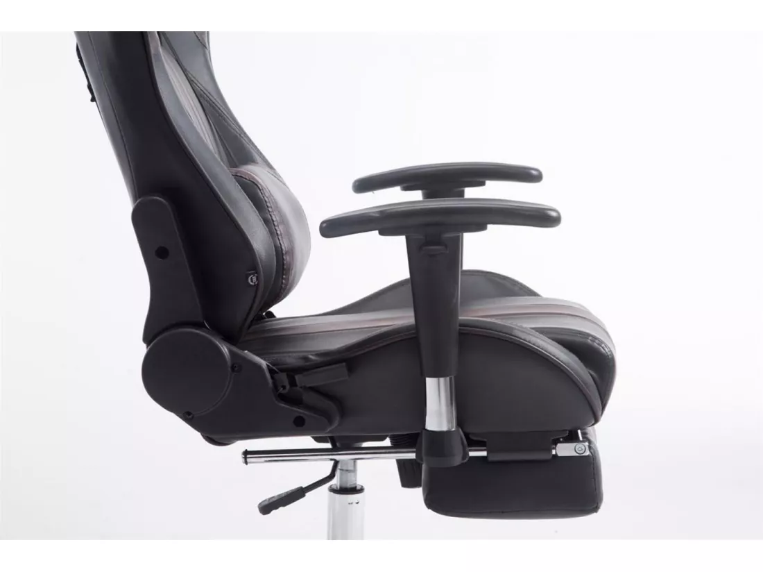 Chaise de bureau - Similicuir - Noir / Marron - Limit