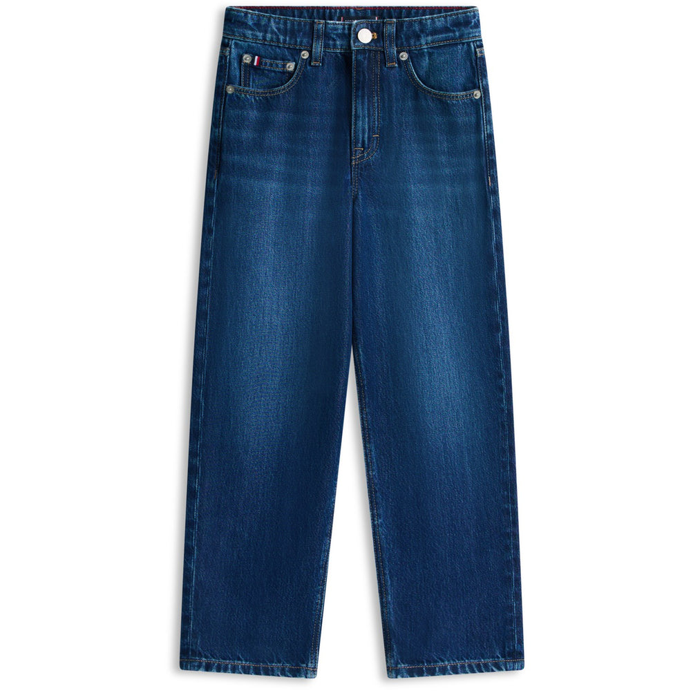 Køb Tommy Hilfiger Darkused Barrel Dark Blue Jeans