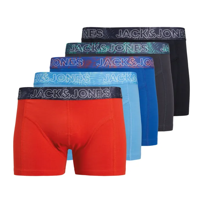 Jack & Jones Pete Solid Trunk Boxershorts Heren (5-pack)