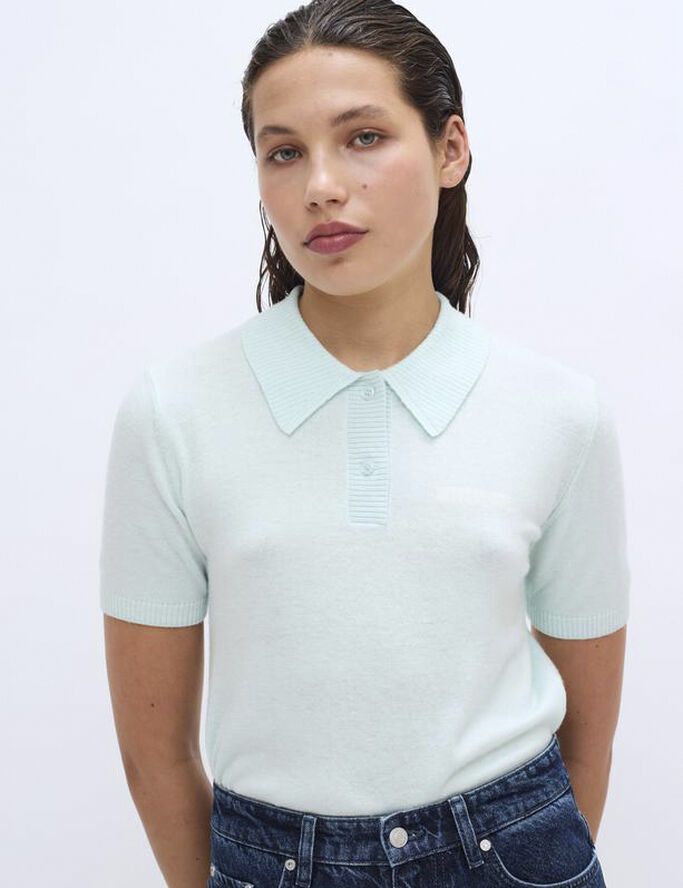 2NDDAY 2ND Jean - Soft Wool Blend Soothing sea