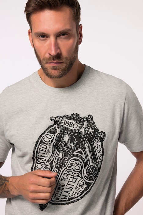 JP 1880 T-Shirt, Workwear, Halbarm, großer Print, bis 8 XL