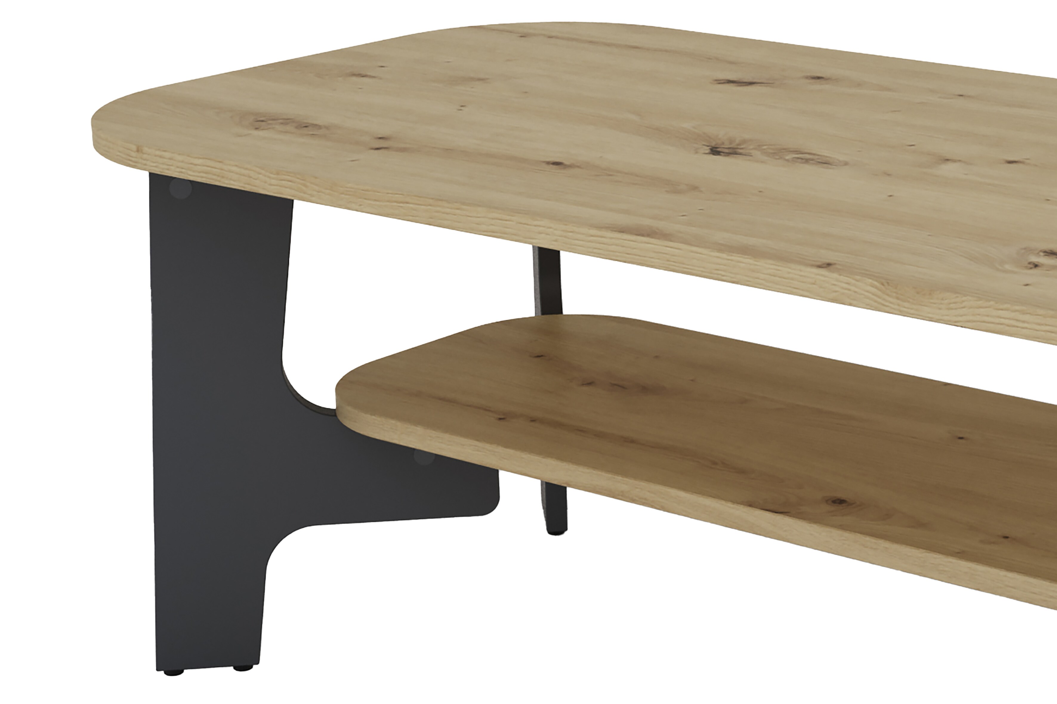 byLIVING Couchtisch JONNY, Breite 110 cm, Artisan Eiche (Eiche-Optik)/anthrazit