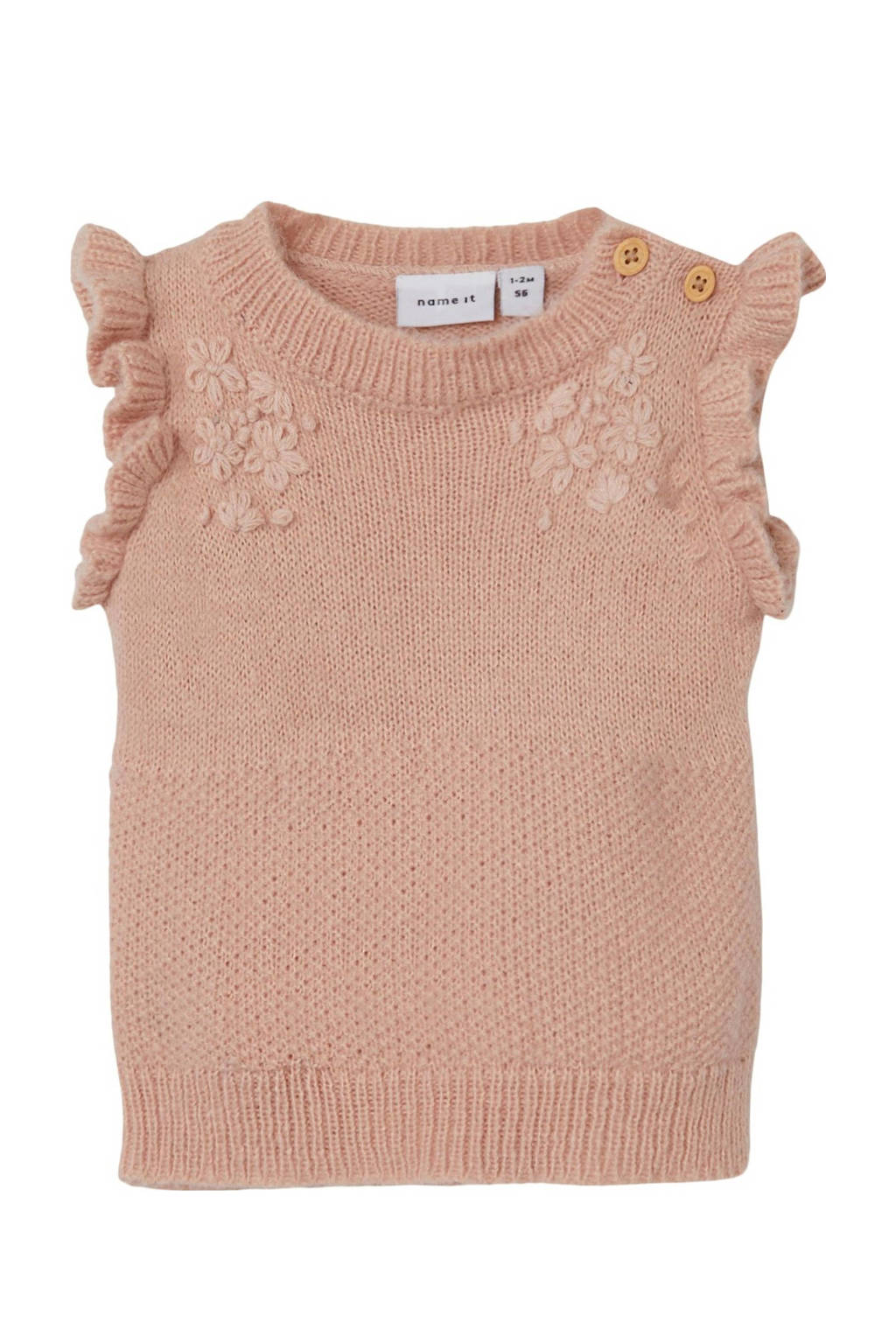 NAME IT baby sweater NBFNEMINE zalmroze