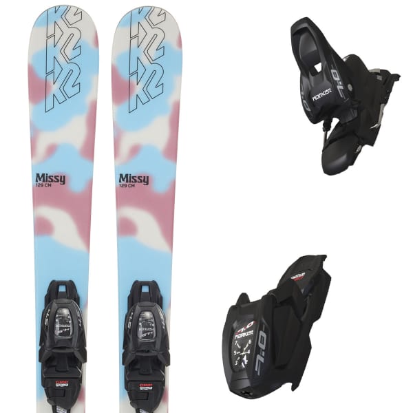 Pack ski K2 MISSY + FDT 7.0 BLUE/PINK/WHITE