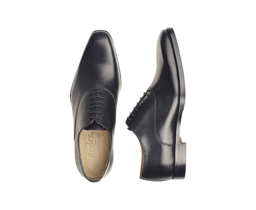 Richelieu homme Noir semelle cuir avec patin - TREMEZZO PATIN