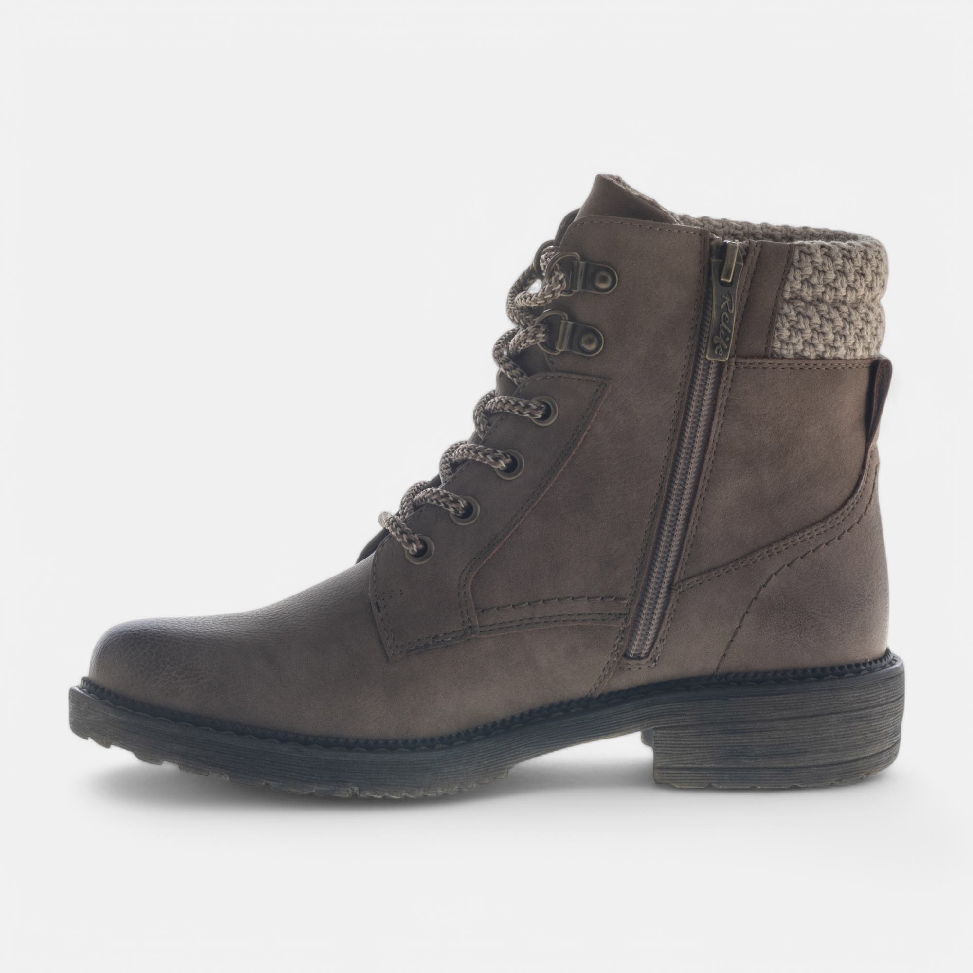 Bottines à lacets Femme beige