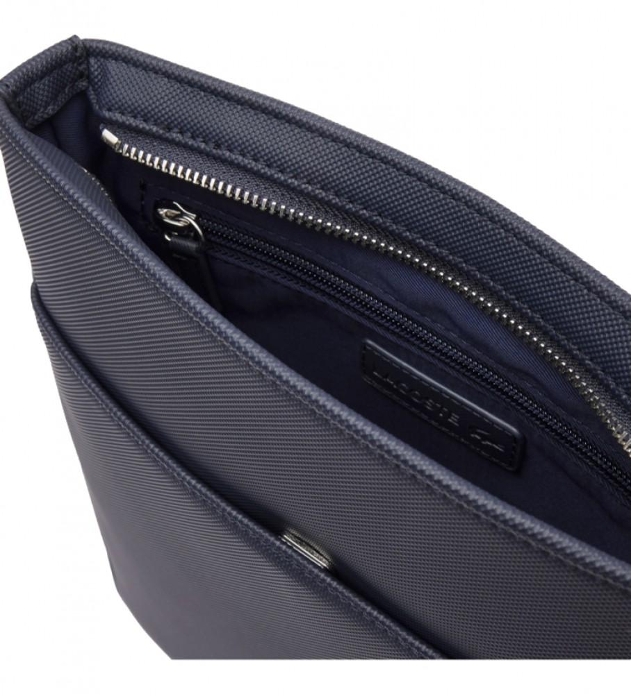 Bolsa transversal Lacoste Flat, azul marinho