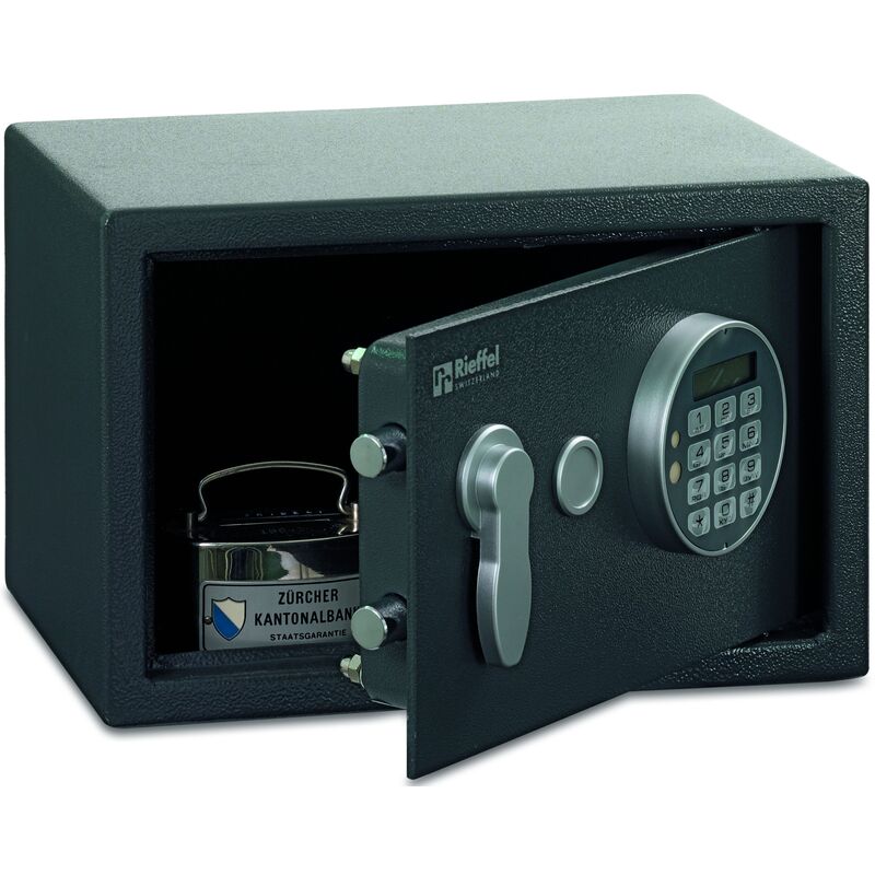 Rieffel Elektronik-Tresor VT-SB 200 SE, 31 x 20 x 20 cm, dunkelgrau