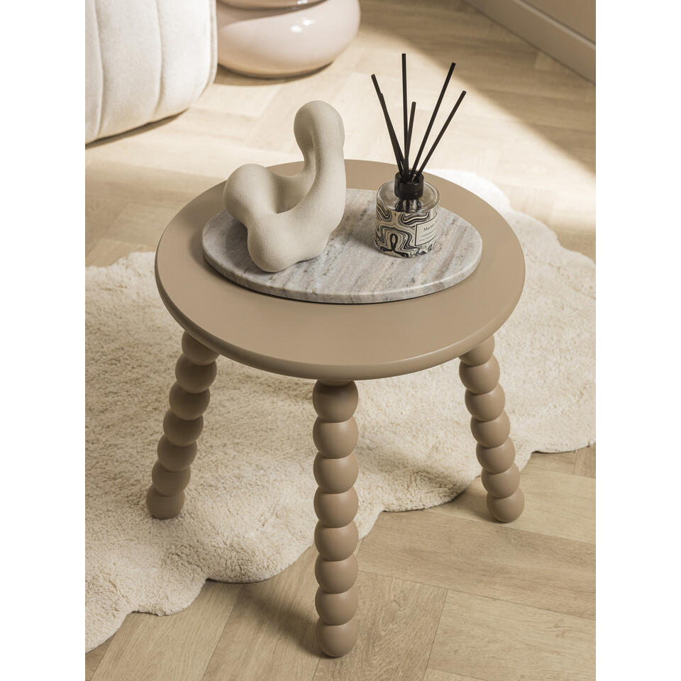 Decoratieplateau Organisch Marmer Beige - Ø30 cm
