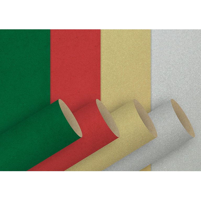 Kraftpapier Rolle unifarben