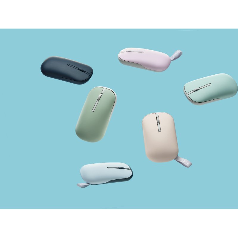 ASUS Marshmallow Mouse MD100 souris Bureau Ambidextre RF sans fil + Bluetooth Optique 1600 DPI