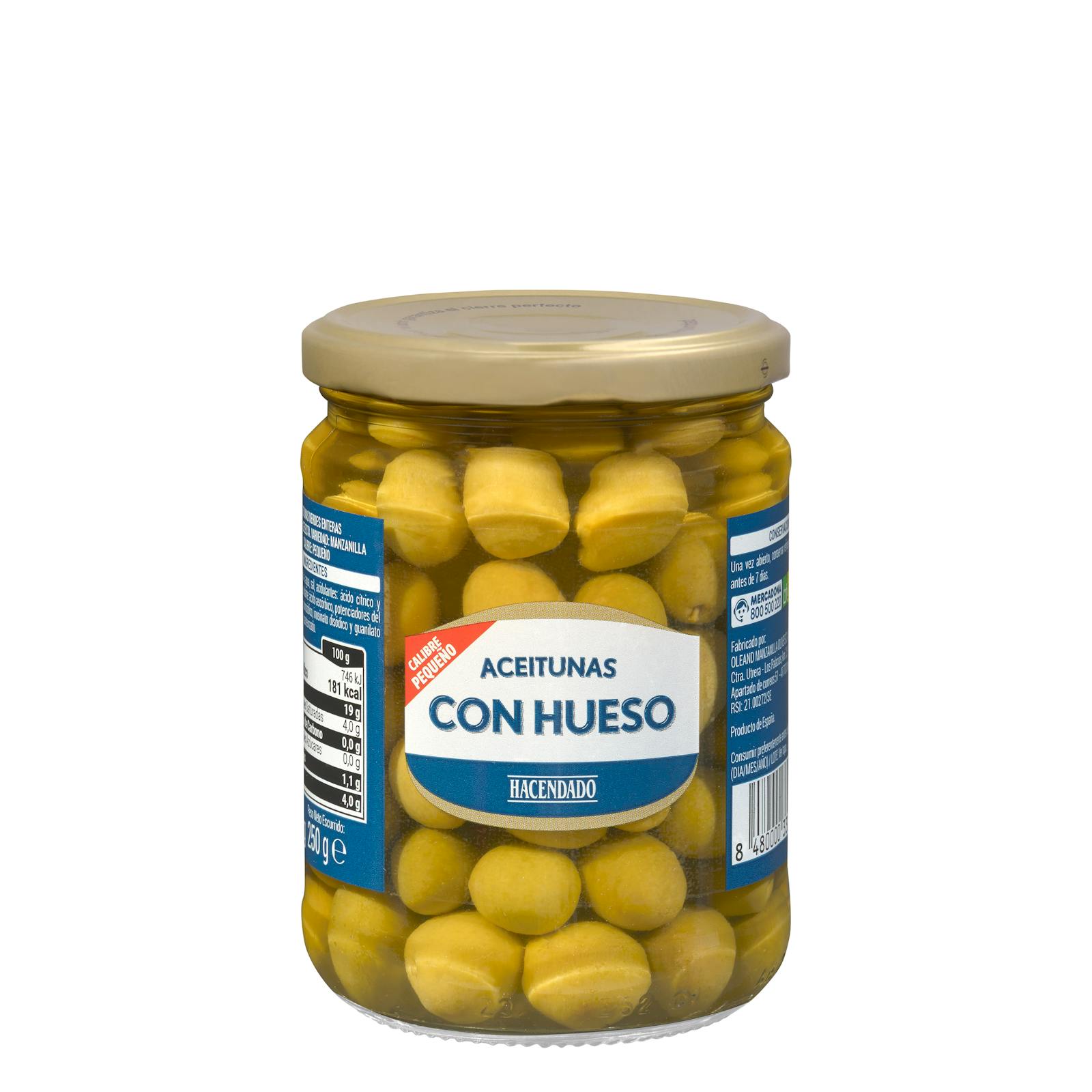 Olives vertes dénoyautées Hacendado