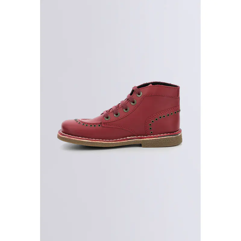LEGENDIKNEW ROUGE BOTTINES Cuir Femme
