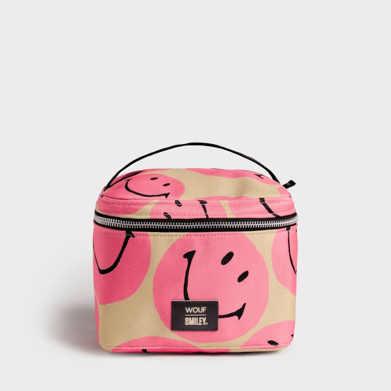 Trousse de toilette XL 19 cm Smiley Pink
