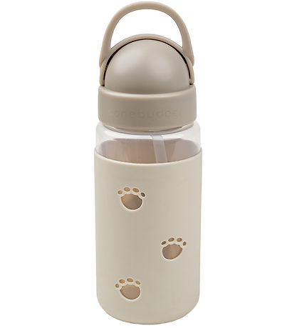 Done by Deer Trinkflasche m. Strohhalme - 350 ml - Elphee - Sand
