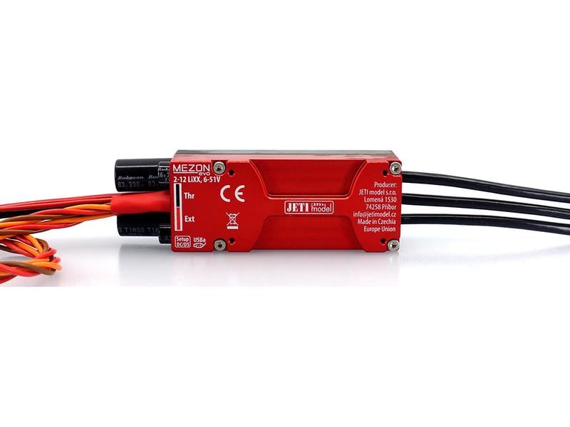 Jeti Brushless Regler MEZON EVO 50 BEC 50A, 2-12S 50A Brushless ESC mit Telemetrie für Flugmodelle